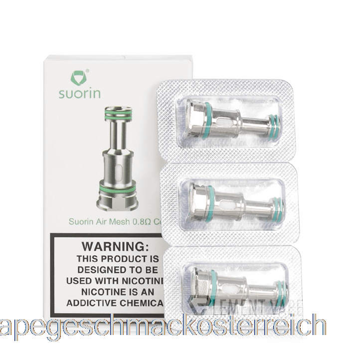 Suorin Air Mod Ersatzspulen 0,8 Ohm Mesh Spulen Vape Geschmack